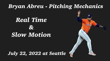 Bryan Abreu Houston Astros Pitching Mechanics - July, 23, 2022