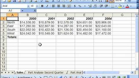 Excel 2003 Tutorial Moving to a Named Range Microsoft Training Lesson 13.2