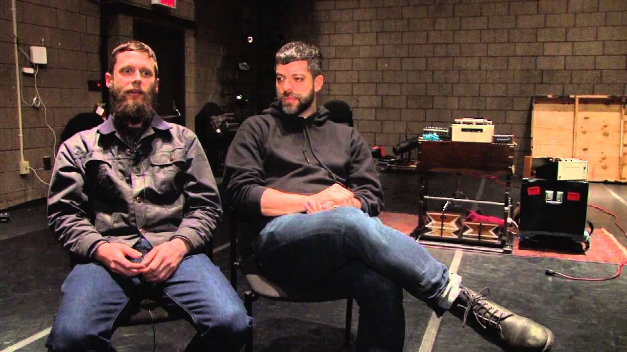 Jaime Fennelly aka Mind Over Mirrors and Miguel Gutierrez at AMERICAN REALNESS 2013.