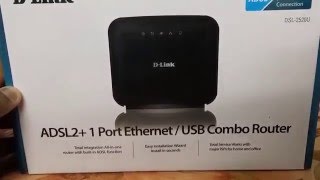 DLink DSL-2520U Modem Router Unboxing