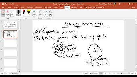 Multiagent Systems || Machine Learning Problem, Cooperative Learning Concepts