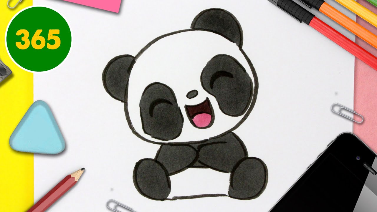 How to Draw Amazing Panda, Kawaii