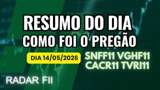 IFIX sobe 0,88% na quinta | SNFF11 lidera as altas e CACR11 volta a cair