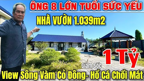 Tập 213 🌿Nhà Vườn View Sông 1.039m2- Giảm Sốc 1 Tỷ-Chồi Mát Vườn Trái Cây - Nhà Vườn Vùng Ven TPHCM✅