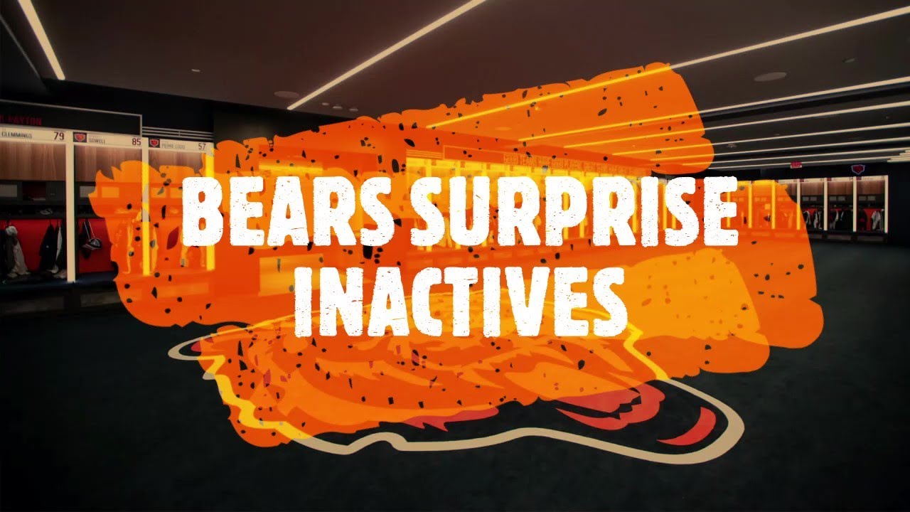 INACTIVES: Lions at Bears