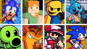 For Hire But Everyone Sings It 🎤 (FNF Different Characters Sings For Hire)