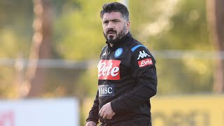 Il primo giorno di Gattuso sulla panchina del Napoli