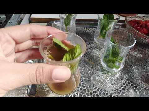 طريقة تحضير شاي أخضر التونسي