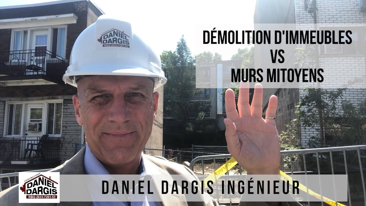 Demolition D Un Immeuble Vs Mur Mitoyen En Maconnerie Securite Daniel Dargis Ingenieur Youtube