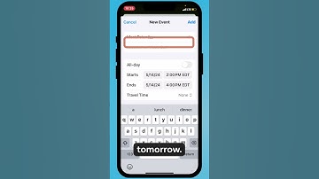 Create a Calendar Event From a Text Message on your iPhone