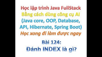 [Khóa học Java FullStack bằng công cụ AI] Bài 124: Đánh INDEX là gì?