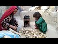 Collecting Tree Leaves For Cooking fire | Daily Routine Village Life Afghanistan  |  Rural Life