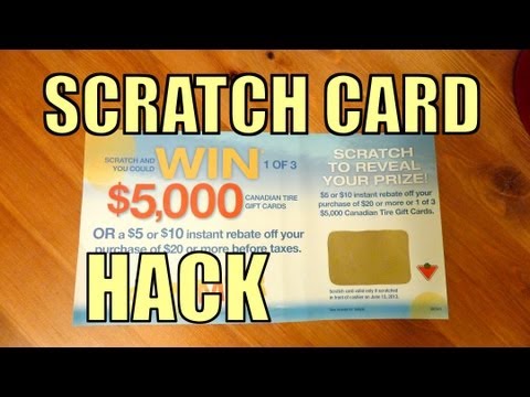 Scratch Card HACK Trick - How To Win $5000 Without Scratching A Scratch Card