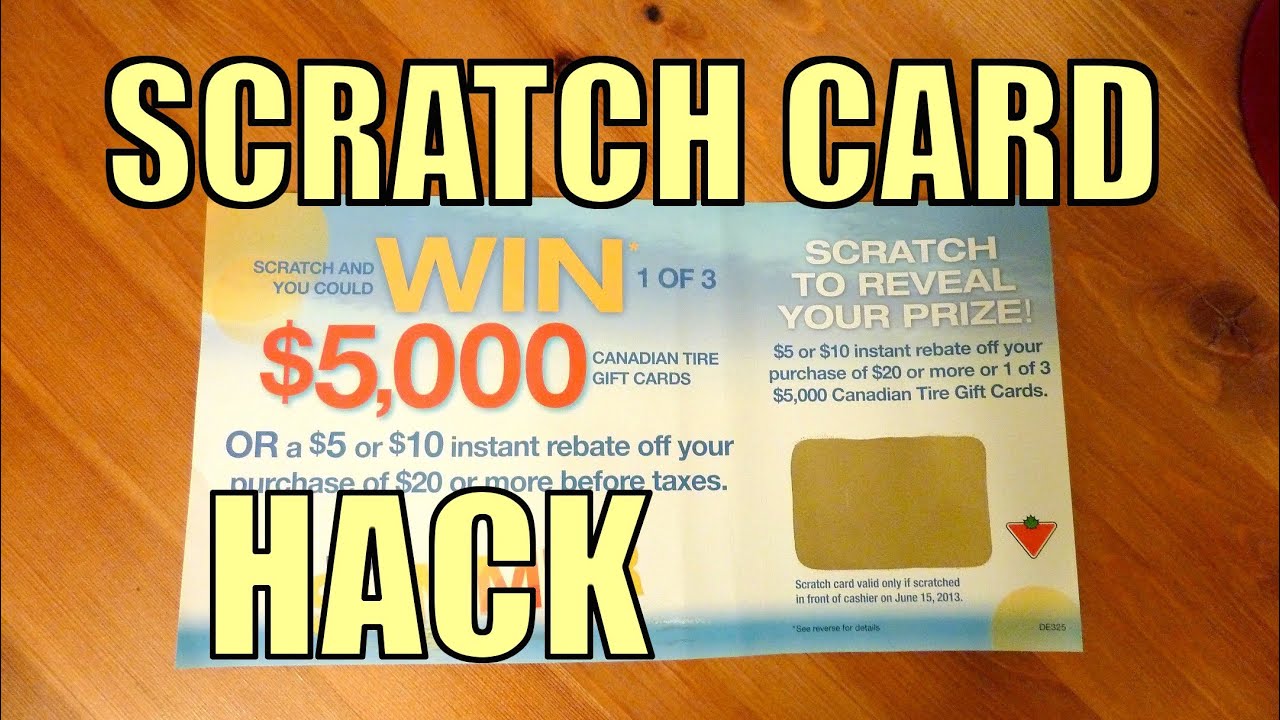 Scratch Card HACK Trick - How To Win $5000 Without Scratching A Scratch