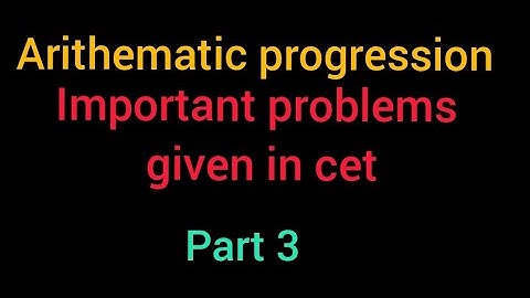 GPSTR 6-8 maths Preparation/TET/CET  Arithematic progression imp problems/part 3