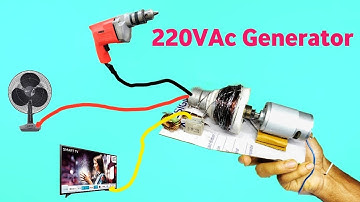 How To make 220V Dynamo Generator At home , With Dc Motor || How to Make generator