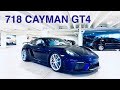 The Mid-Engine GT4! The 2020 Porsche 718 Cayman GT 4.0 Flat 6 414 hp in Gentian Blue