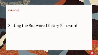 Setting the Oracle Enterprise Manager Software Library User Password