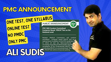 Latest News | PMC Announced 2022 test Provincial or national? Ali Sudais- Ali Series books  NMDCAT