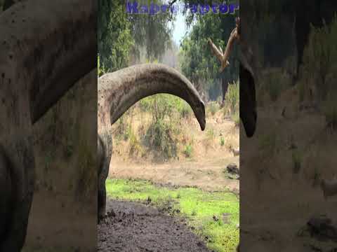 Beelzebufo scares Sauropod