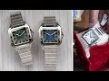 Cartier santos green blue or white faqs and review