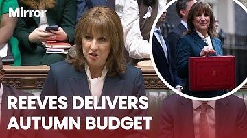IN FULL: Rachel Reeves delivers HIGHLY anticipated Autumn Budget