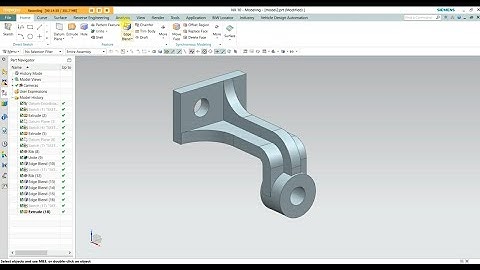Ribs design Part modelling in Nx Cad Cam software