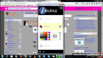 How to Change Facebook Background color, font, size and font style.