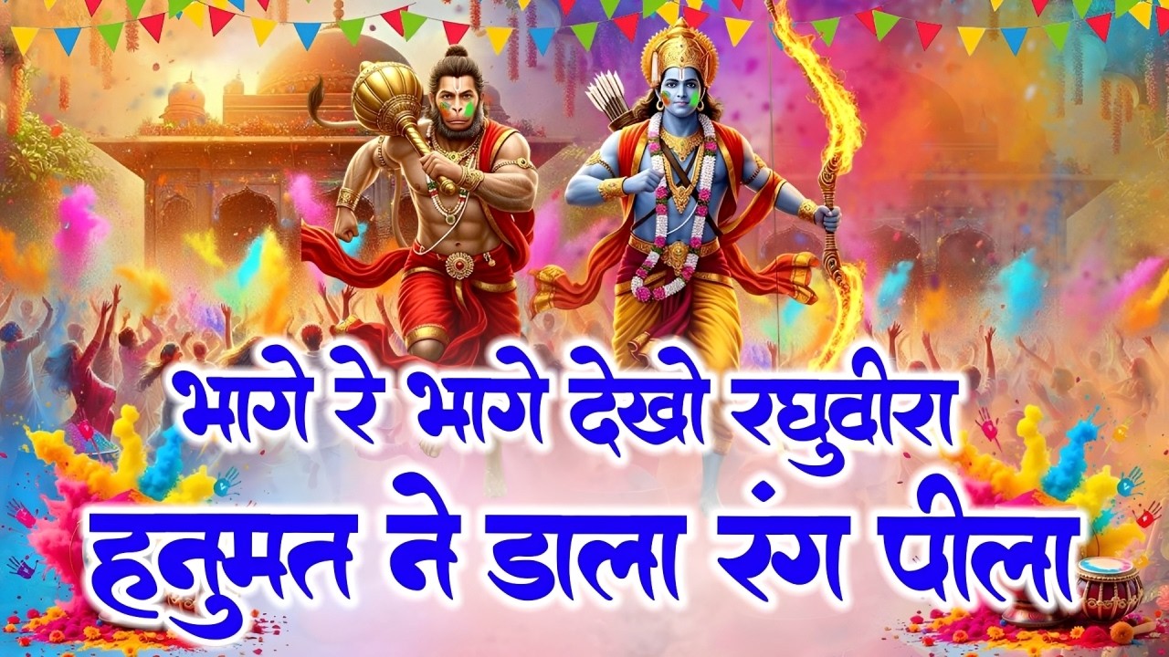 होली भजन|भागे रे भागे देखो रघुवीरा हनुमत ने डाला रंग पीला|Holi Bhajan|Hanuman Bhajan|Vanshika Sharma