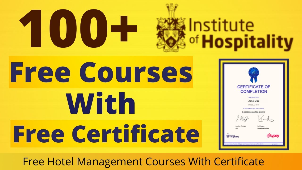 hospitality and tourism management free online courses