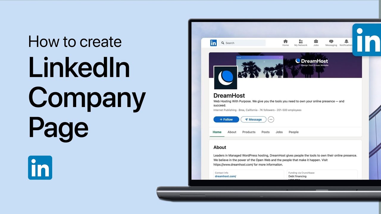 How To Create a LinkedIn Company Page - Tutorial - YouTube
