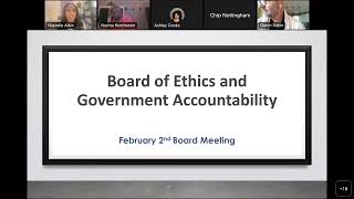 BEGA February 2, 2023 Board Meeting