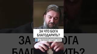 БЛАГОДАРИТЬ БОГА ? 🤷‍♂️ Протоиерей Андрей Ткачев #благодароность #благодарю