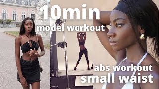 10 min Model ABS WORKOUT (SLIM WAIST & TONED STOMACH)