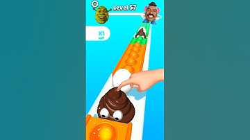 pop run 3d game 🤮😅 level up 57 #coffindance #gaming #funny #shorts