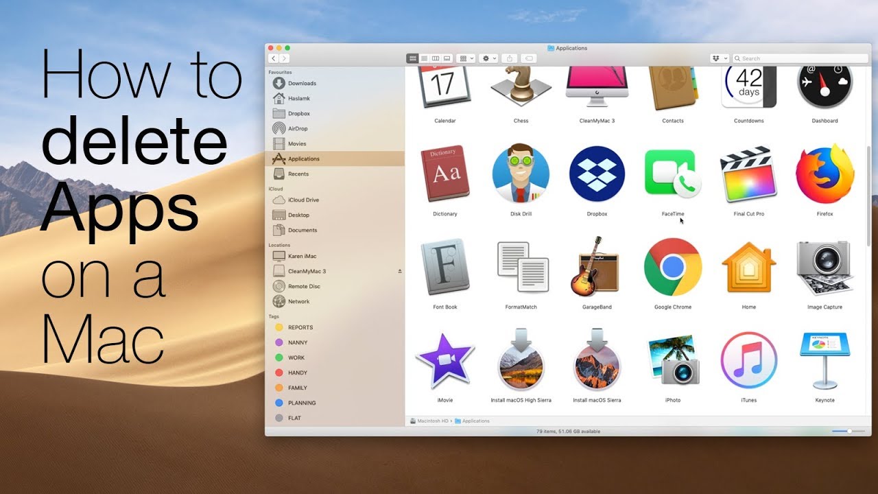 How To Delete Apps On A Mac YouTube