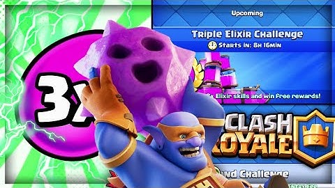 16 Wins TRIPLE ELIXIR CHALLENGE!!😱 / The BEST Deck for ×3 Elixir!🔥😍