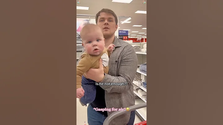 Putting a pregnancy test in our cart to see how my husband reacts 🤣😂🥰😅#couple #familyfun #funny