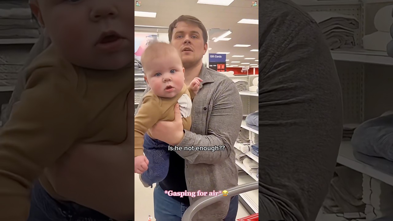 Putting a pregnancy test in our cart to see how my husband reacts 🤣😂🥰😅