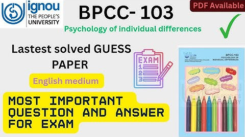 BPCC-103 Most important questions and answers// PART- 1// #ignou #latestquestions #bpcc103 #question