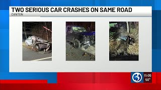Crews respond to 2 serious crashes in Canton