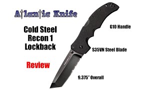 COLD STEEL RECON 1 Folding Knie Review | Atlantic Knife Reviews 2019