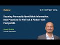 Webinar Promo: Securing Personally Identifiable Info: Best Practices for FinTechs with PostgreSQL