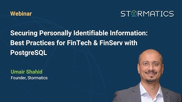 Webinar Promo: Securing Personally Identifiable Info: Best Practices for FinTechs with PostgreSQL