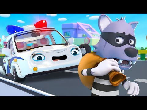 はたらく車 パトカーがくるぞ 子供向け乗り物知育動画 赤ちゃんが喜ぶ歌 子供の歌 童謡 アニメ 動画 ベビーバス Babybus Nipponxanh