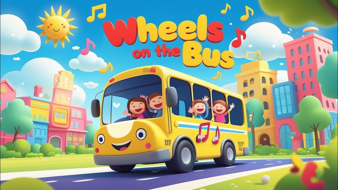 “Wheels on the Bus | Fun Learning Song for Kids &amp; Toddlers | Preschool ...