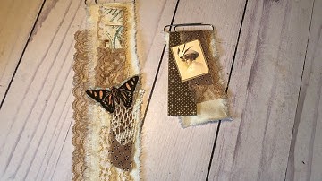 Craft with Me - Fabric & Lace Altered Paperclips