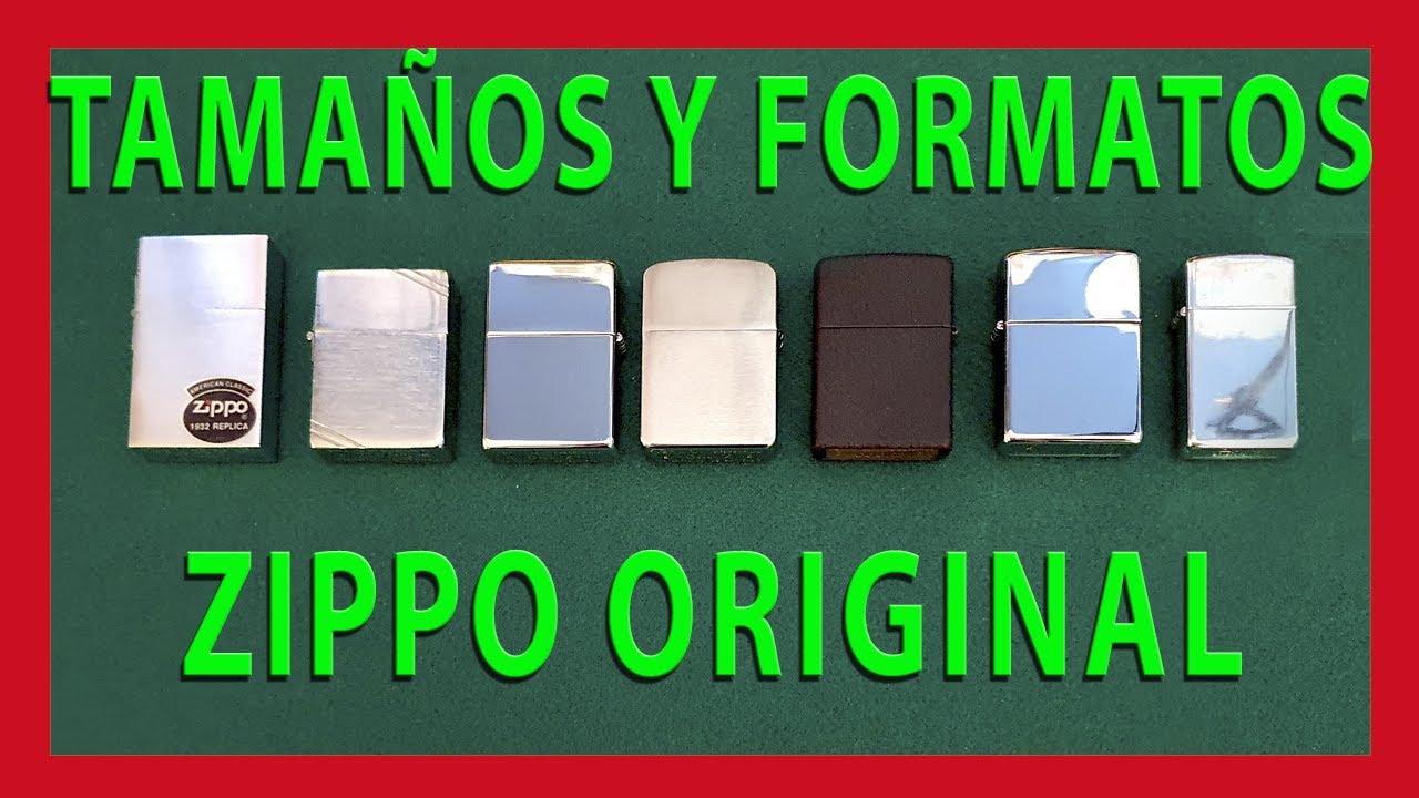 Tamaños y formatos de Zippo original. Zippo lighters distintos en la  historia 