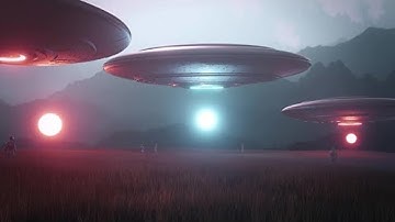 UFO Video Loop - SCI FI Alien Video Loop - ABSTRACT Landscape Backgrounds