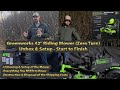 Greenworks (42") Zero Turn Mower Unbox &amp; Set up + First Test! Better Than Gas?